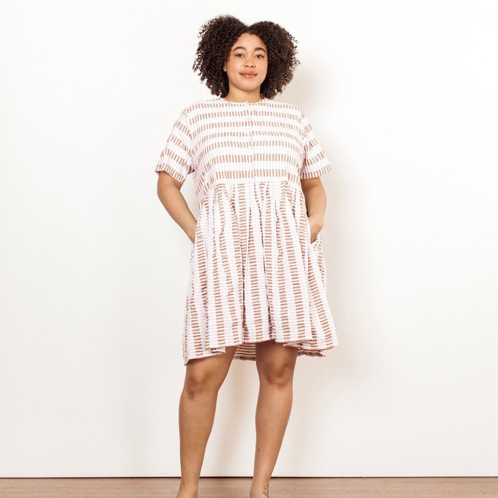 Ace & Jig Tate Dress in Chalk